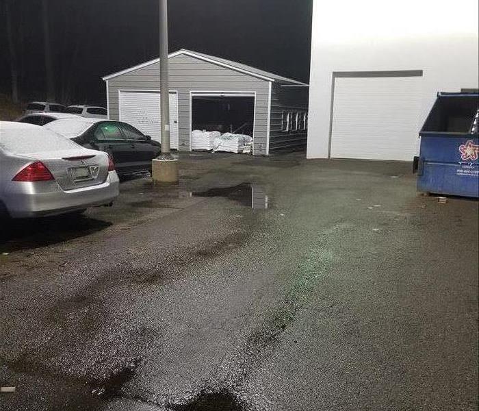 parking lot without mud