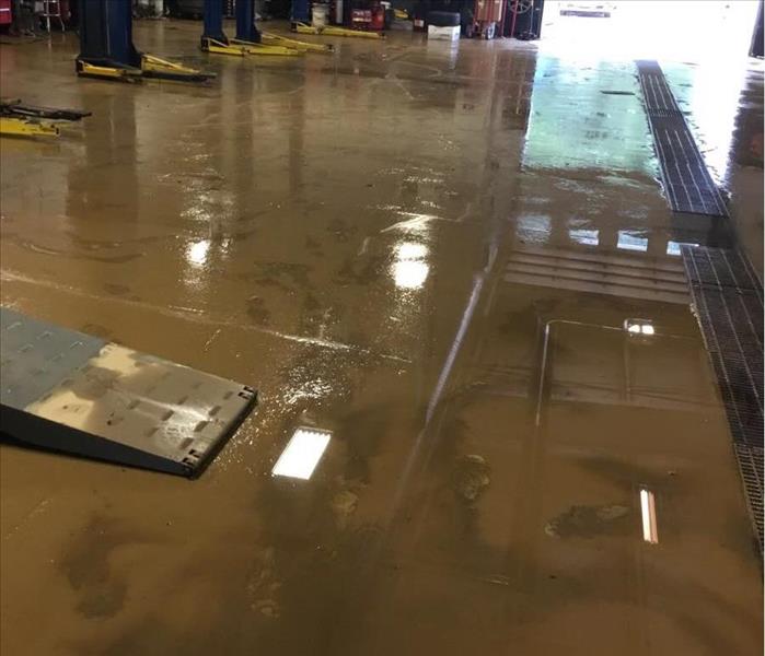 Mud and flooding in garage